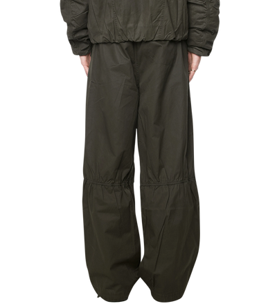 Logo Double Layered Pants Green