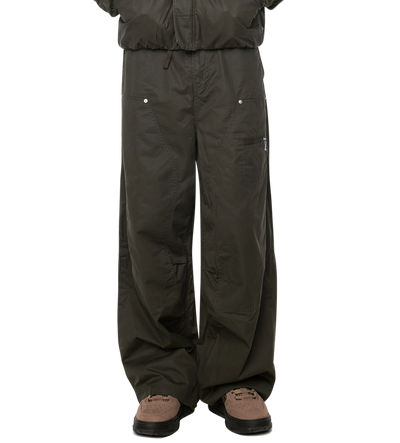 Logo Double Layered Pants Green