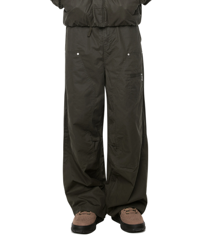 Logo Double Layered Pants Green