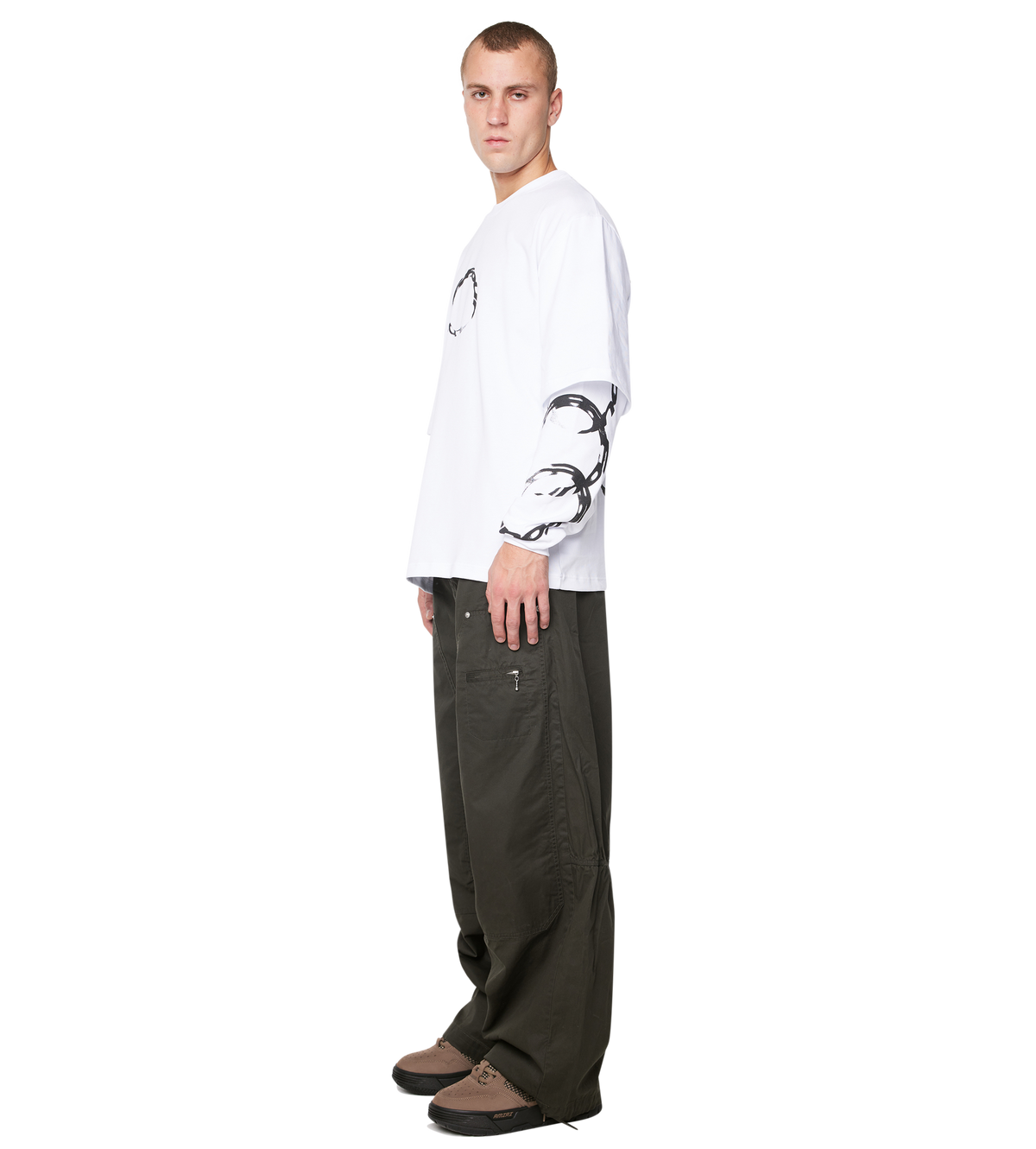Rotation Double Layered Longsleeve Wit