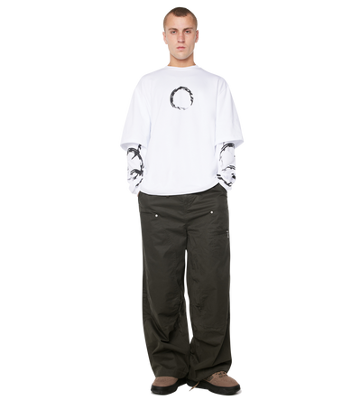 Rotation Double Layered Longsleeve Wit