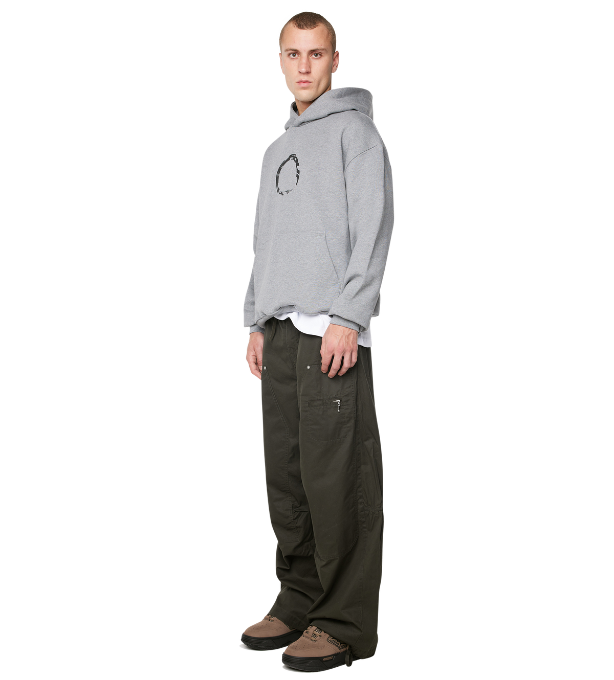 Rotation Hoodie Grey Melange