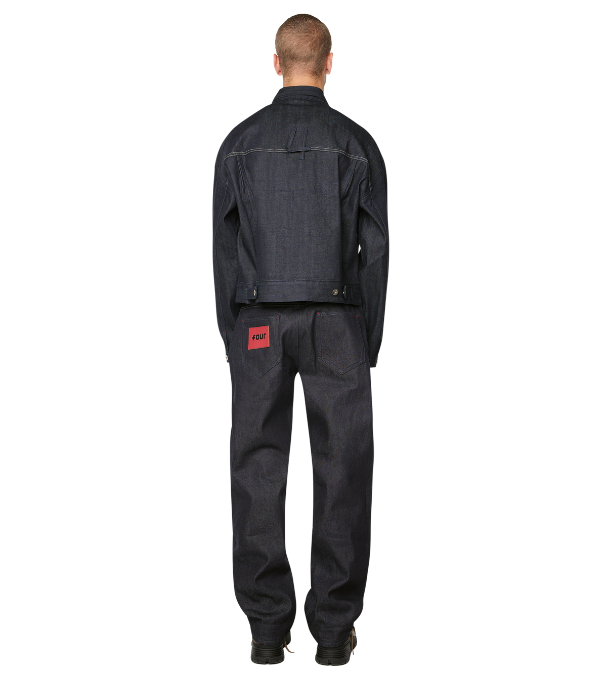 Logo Raw Denim Jacket