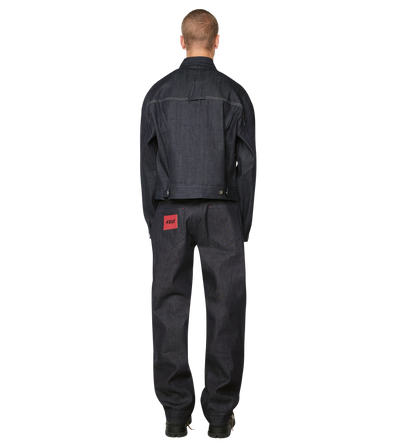Logo Raw Denim Jacket