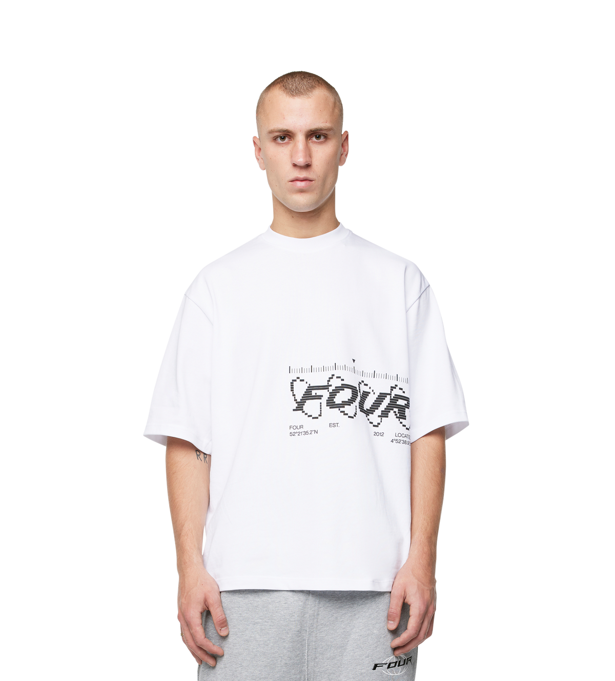 Map Logo Boxy T-Shirt White