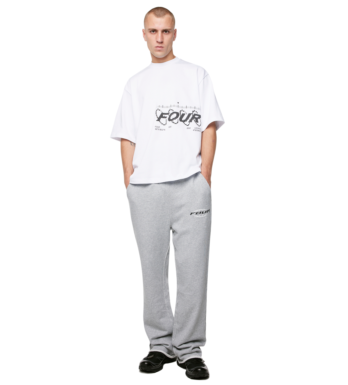 Map Logo Boxy T-Shirt White