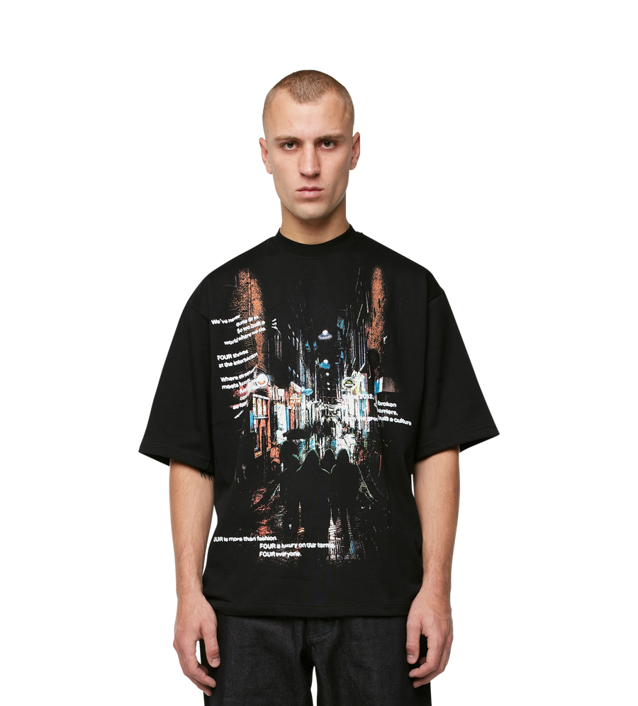 Souvenir Boxy T-Shirt Black