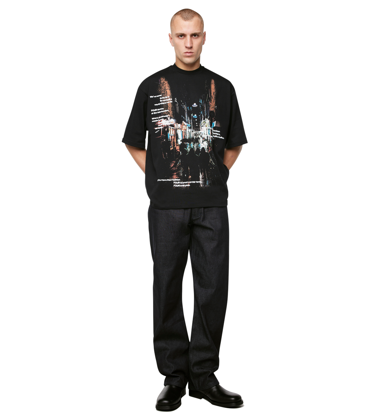 Souvenir Boxy T-Shirt Black