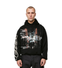 Amsterdam Souvenir Double Layered Hoodie Black