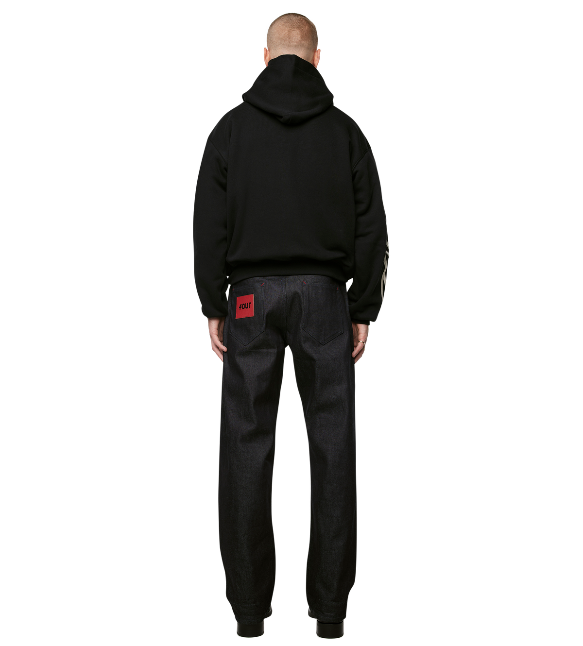 Amsterdam Souvenir Double Layered Hoodie Black