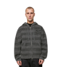 Logo Brushed Knitted Zip Hoodie Grijs