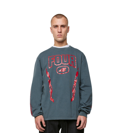 Arrow Logo Boxy Longsleeve Washed Black