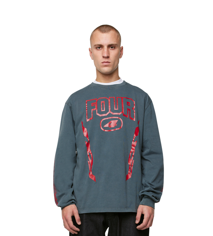 Arrow Logo Boxy Longsleeve Washed Black