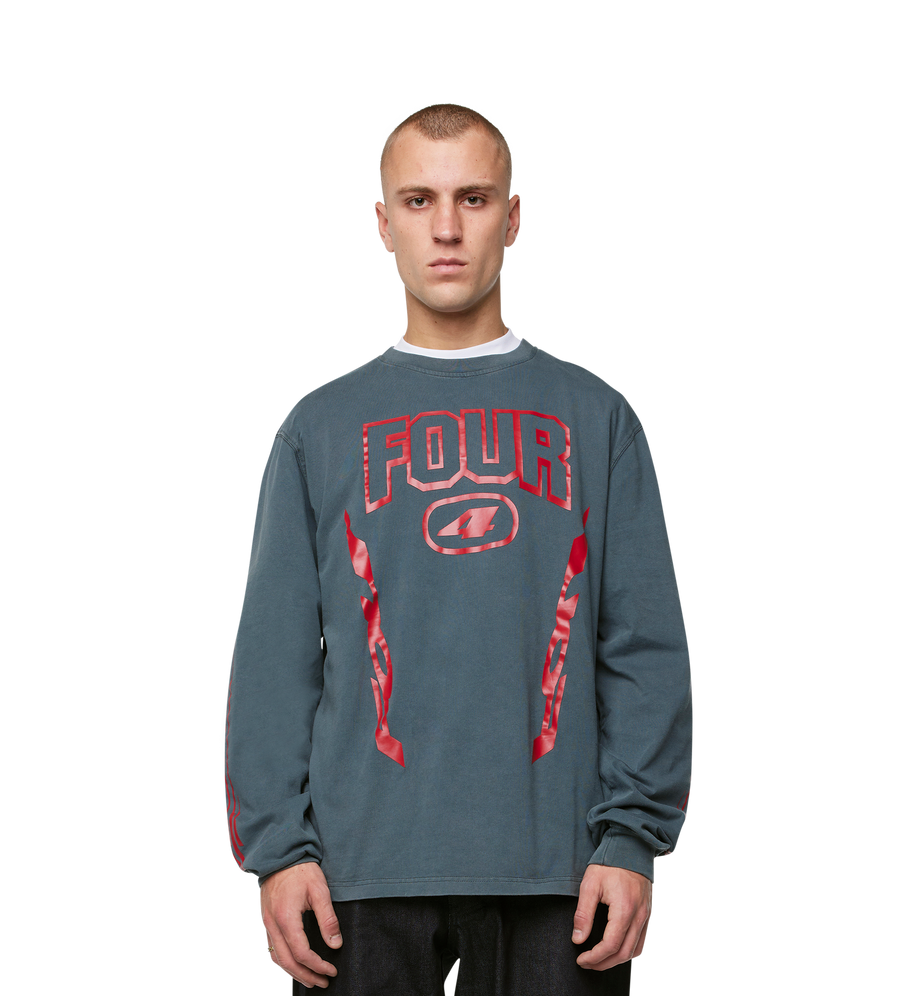 Arrow Logo Boxy Longsleeve Washed Black