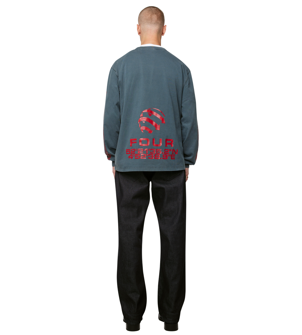Arrow Logo Boxy Longsleeve Washed Black