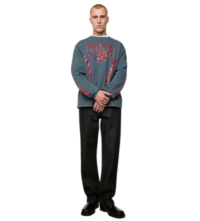 Arrow Logo Boxy Longsleeve Washed Black