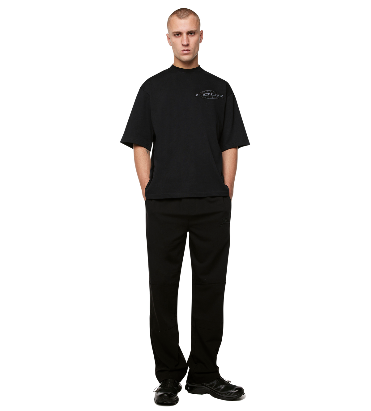 Orbit Boxy T-Shirt Zwart