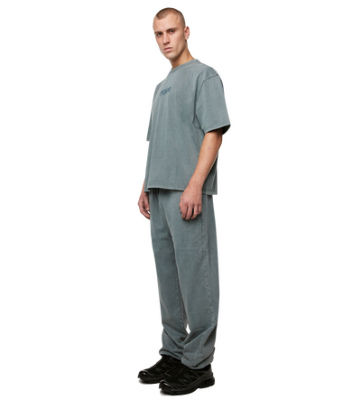 Circles Boxy T-Shirt Washed Groen