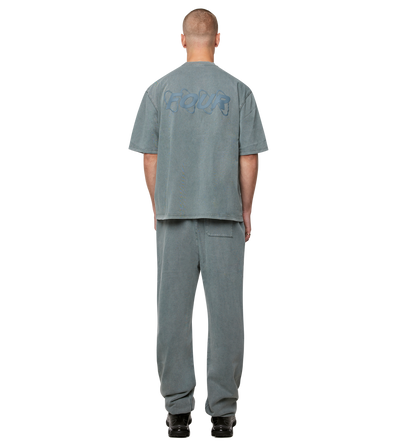 Circles Boxy T-Shirt Washed Groen