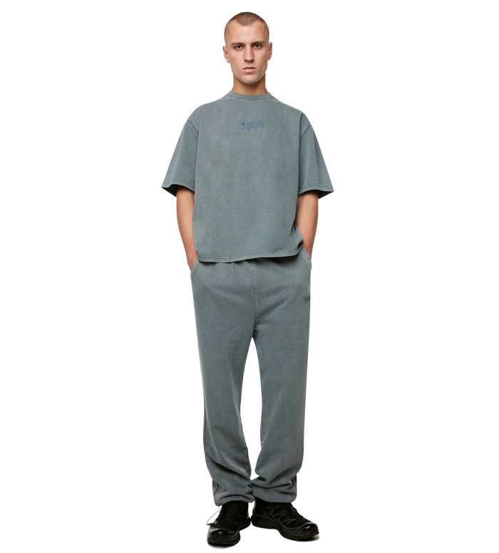 Circles Boxy T-Shirt Washed Green