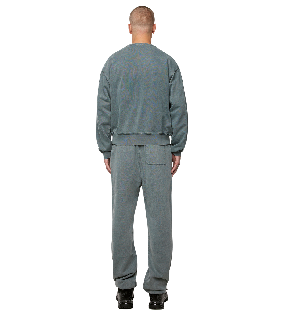 Circles Crewneck Washed Groen