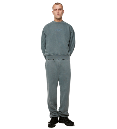 Circles Crewneck Washed Groen