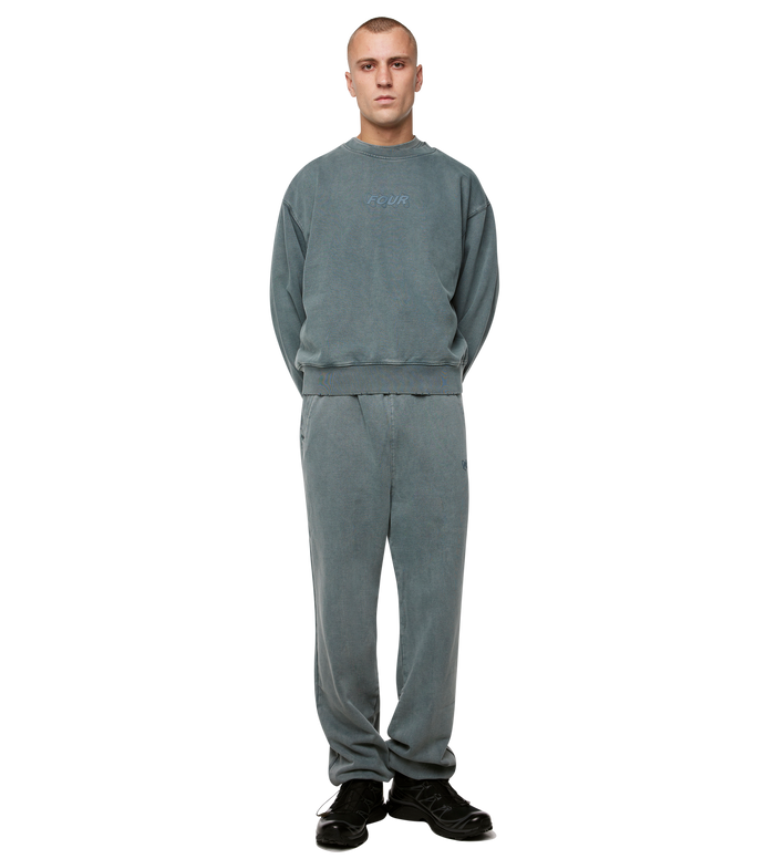 Circles Crewneck Washed Green