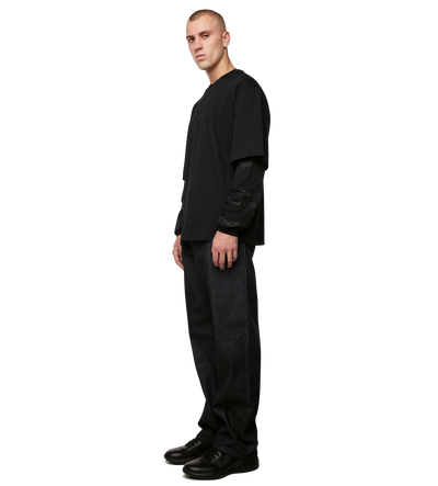 Rotation Double Layered Longsleeve Zwart