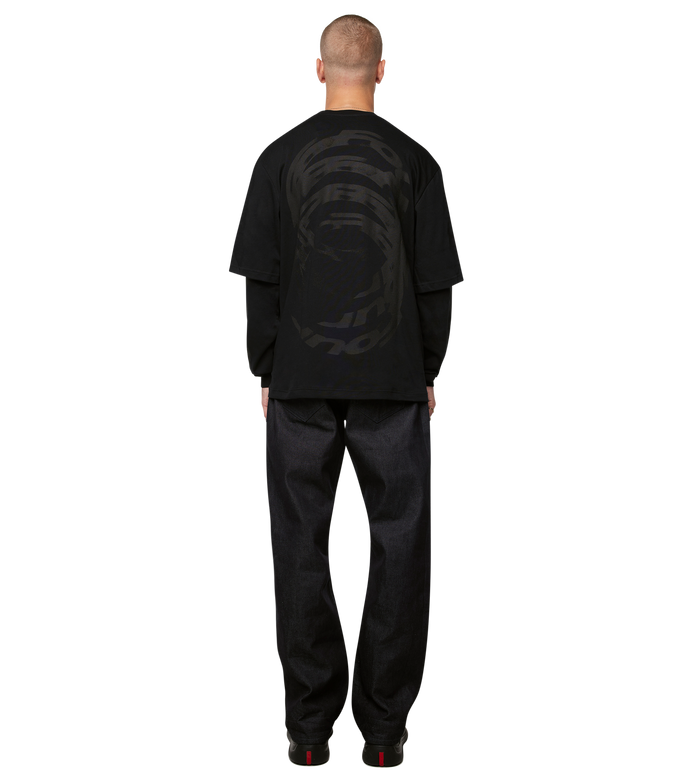 Rotation Double Layered Longsleeve Zwart