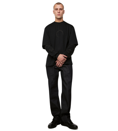 Rotation Double Layered Longsleeve Zwart