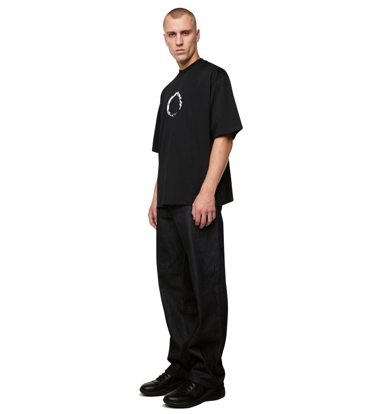 Rotation Boxy T-Shirt Zwart