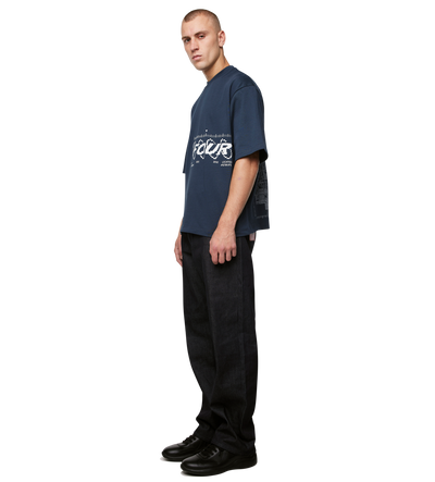 Map Logo Boxy T-Shirt Navy