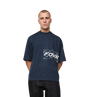 Map Logo Boxy T-Shirt Navy