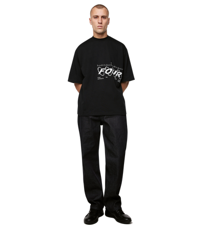 Map Logo Boxy T-Shirt Black