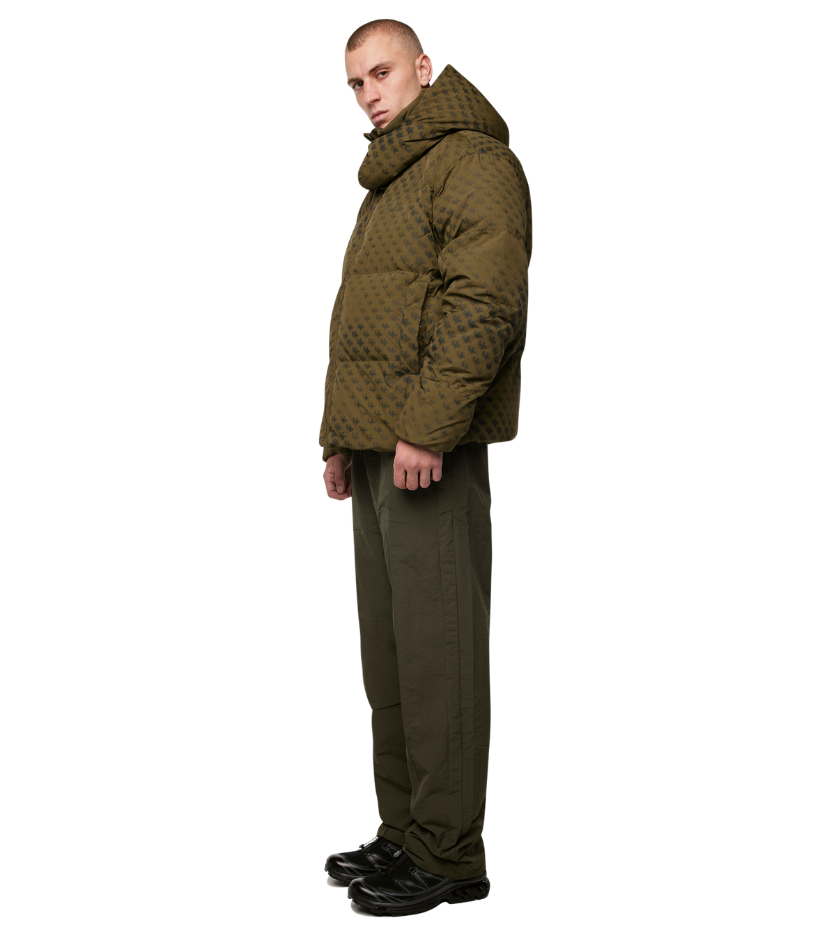 Monogram AOP Puffer Jacket Green