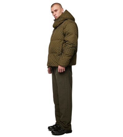 Monogram AOP Puffer Jacket Green