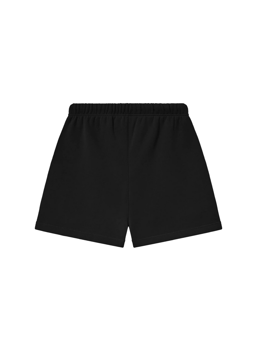 Fear of God Essentials Soccer Fleece Shorts in Black