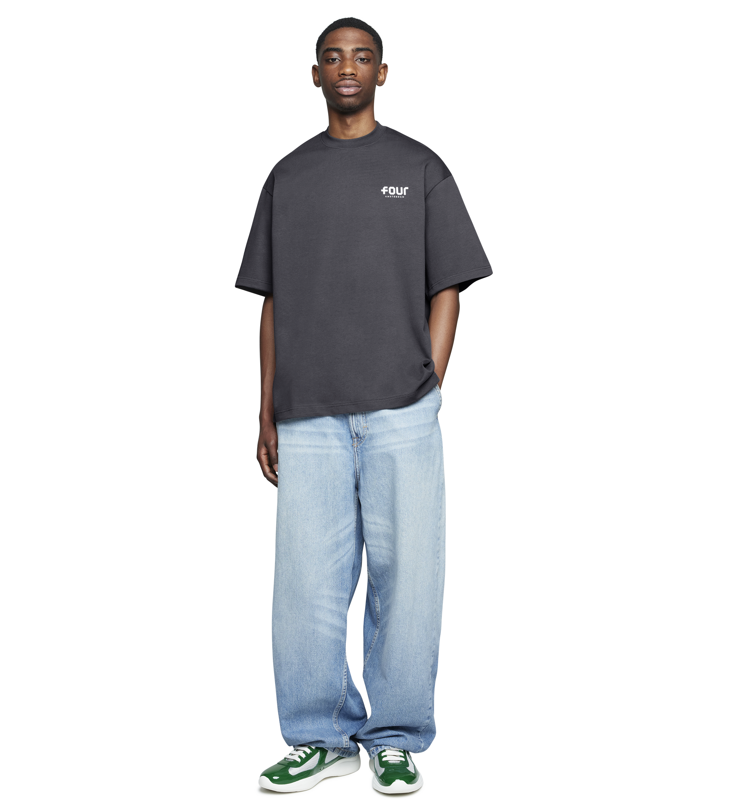 Logo Heavy T-shirt Asphalt