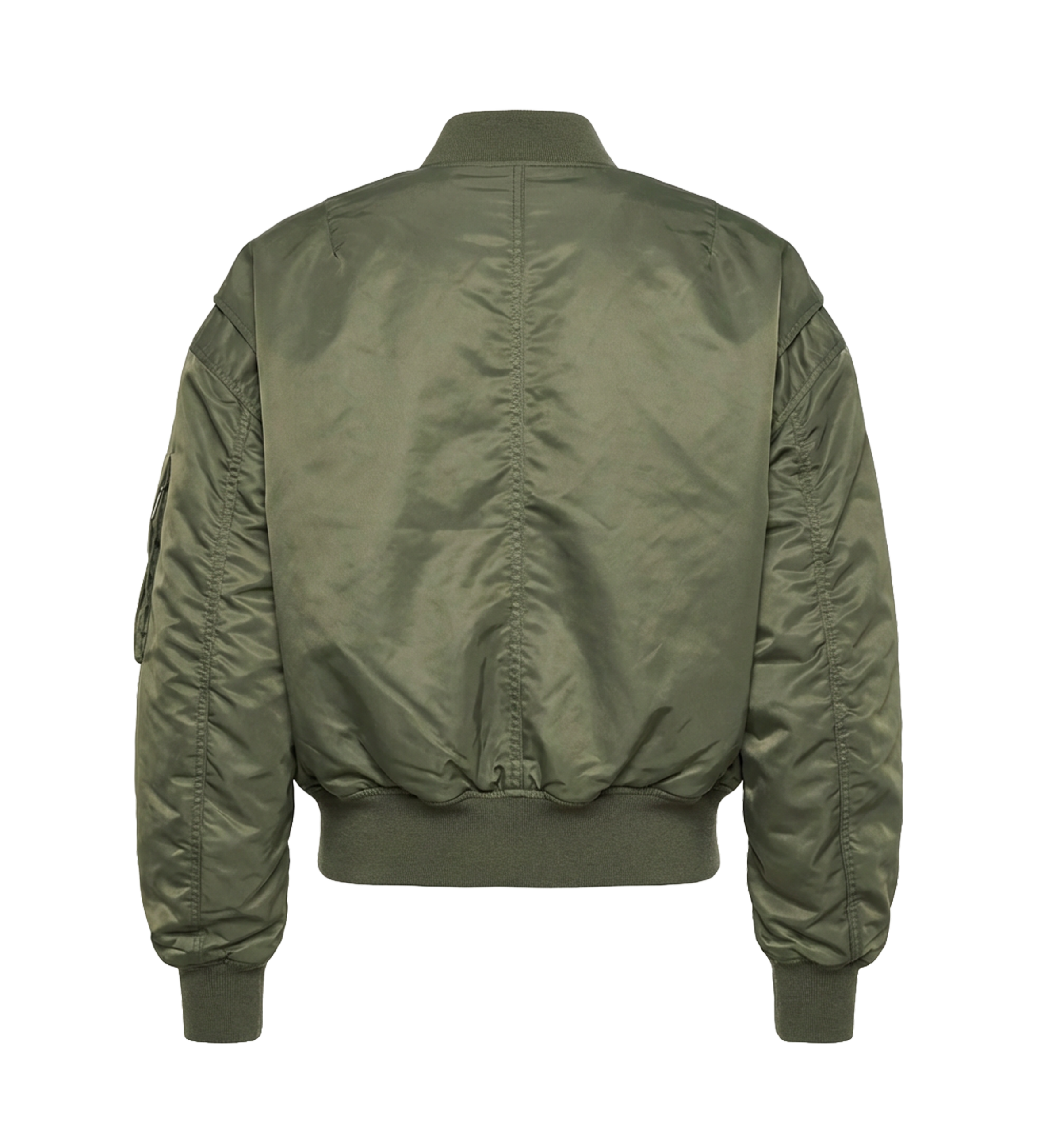 ENTIRE STUDIOS Cropped Broad Bomber in Khaki