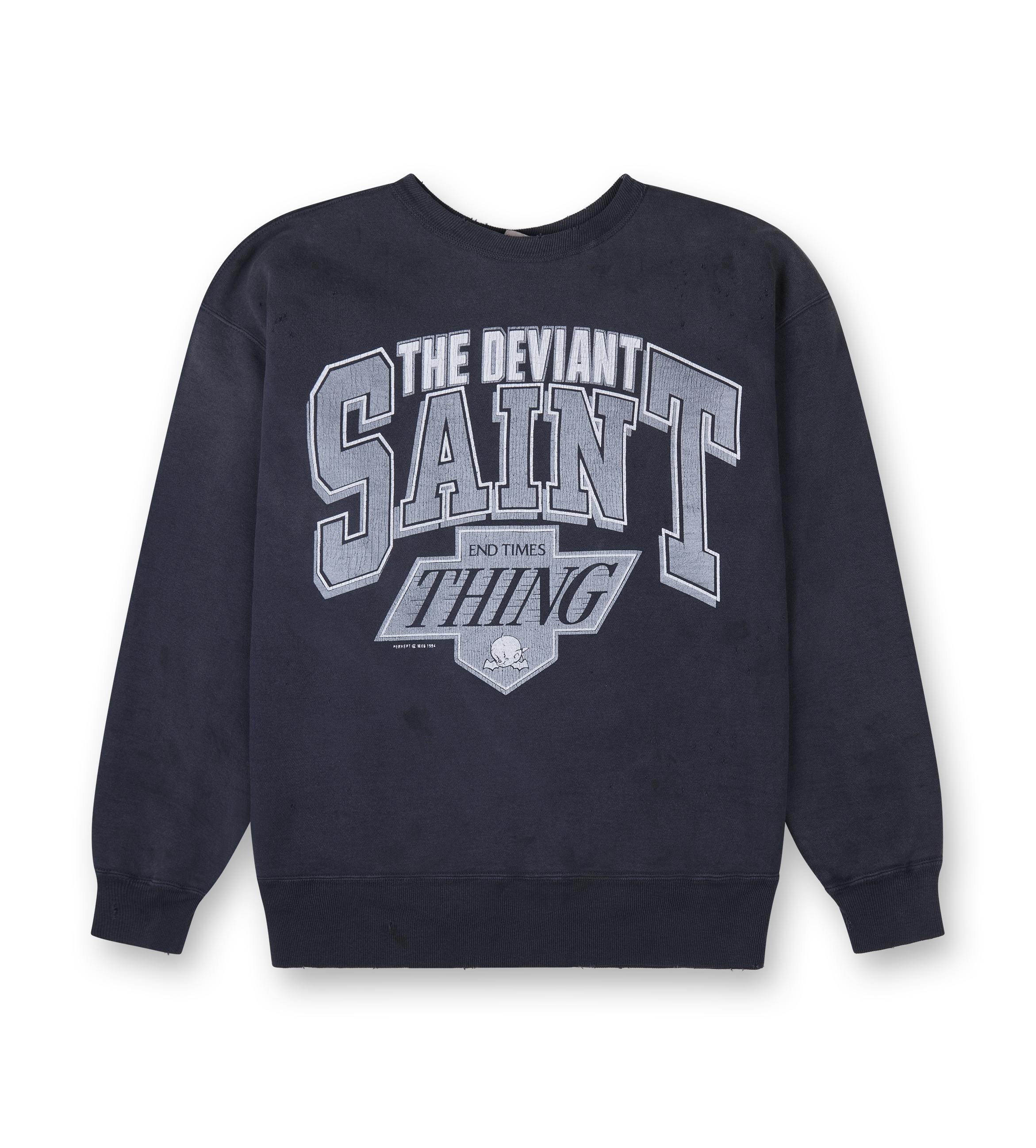 “The Deviant” Crewneck Sweater – Black