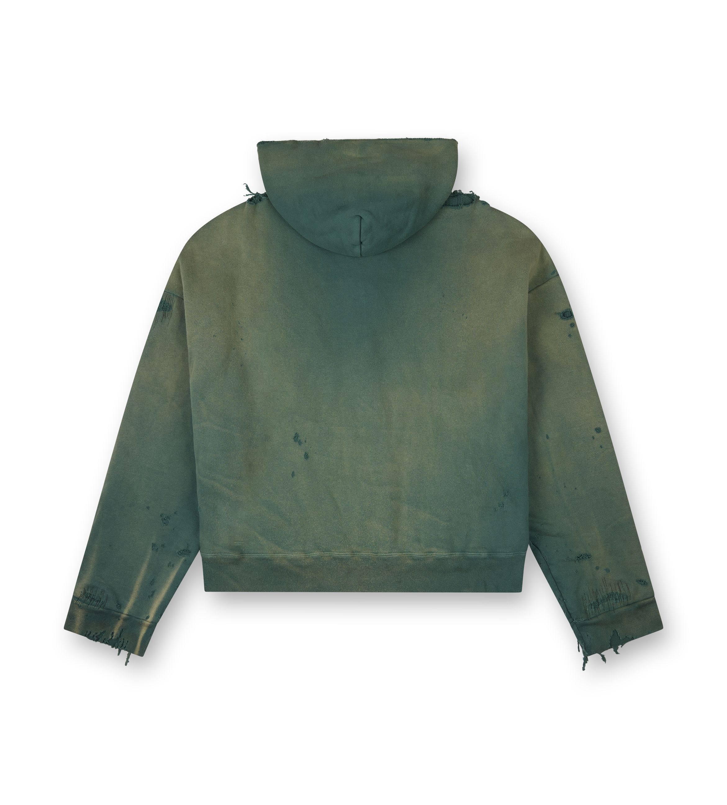 Double Face Zip Hoodie - Green