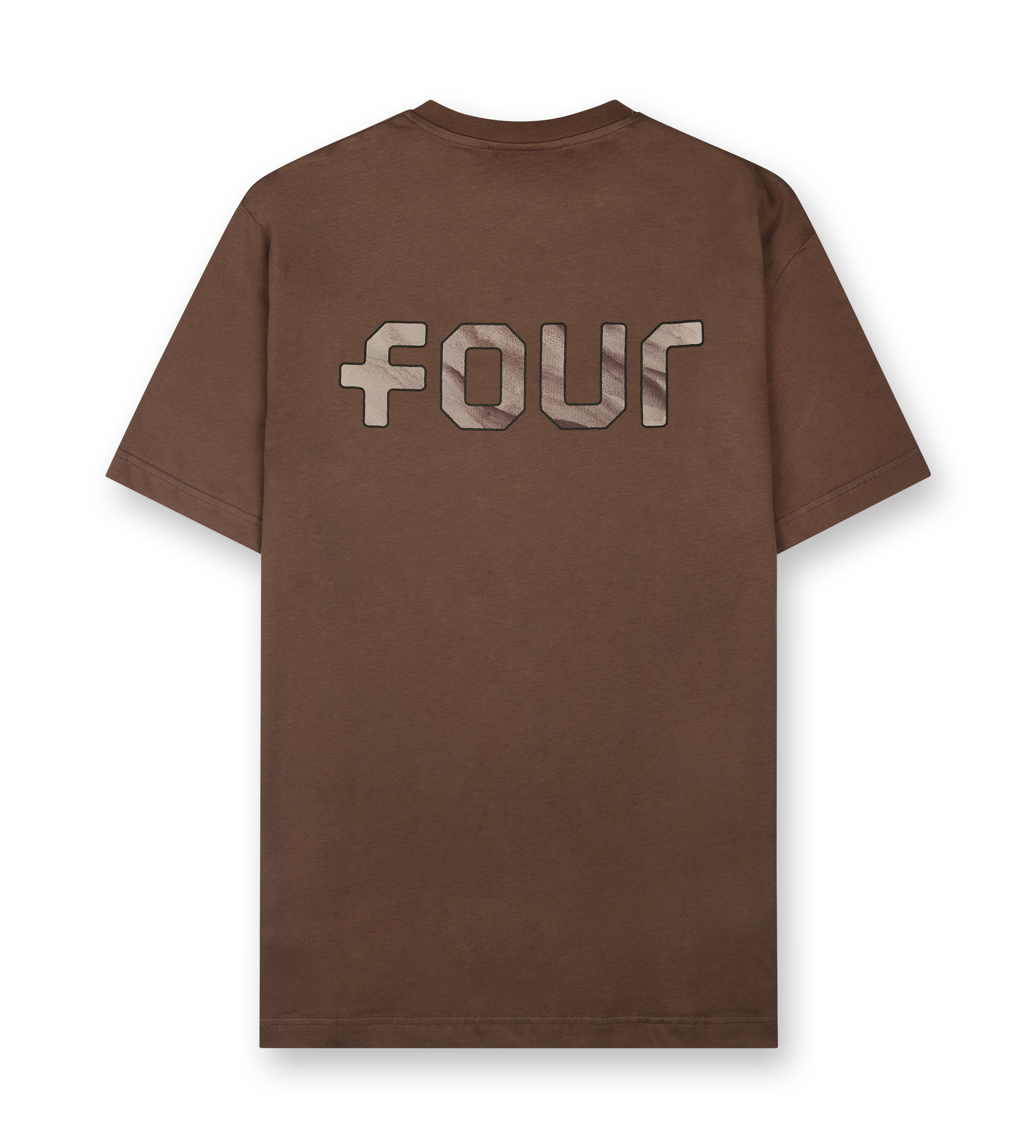 Outline Logo T-shirt Coffee Quartz