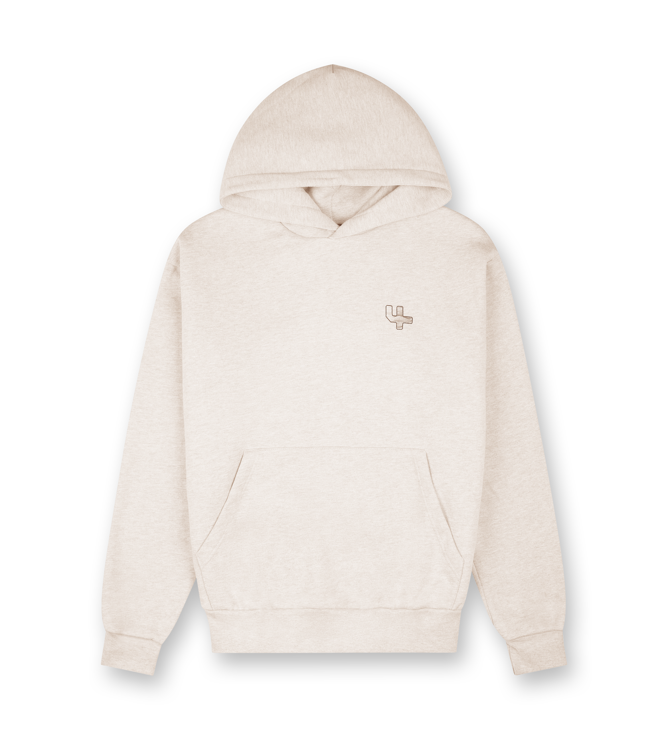 Outline Logo Hoodie Sand Melange