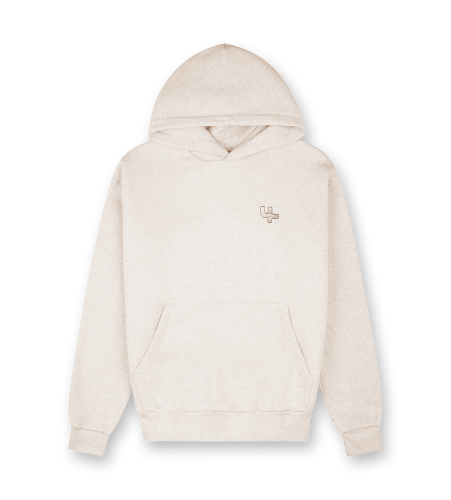 Outline Logo Hoodie Sand Melange