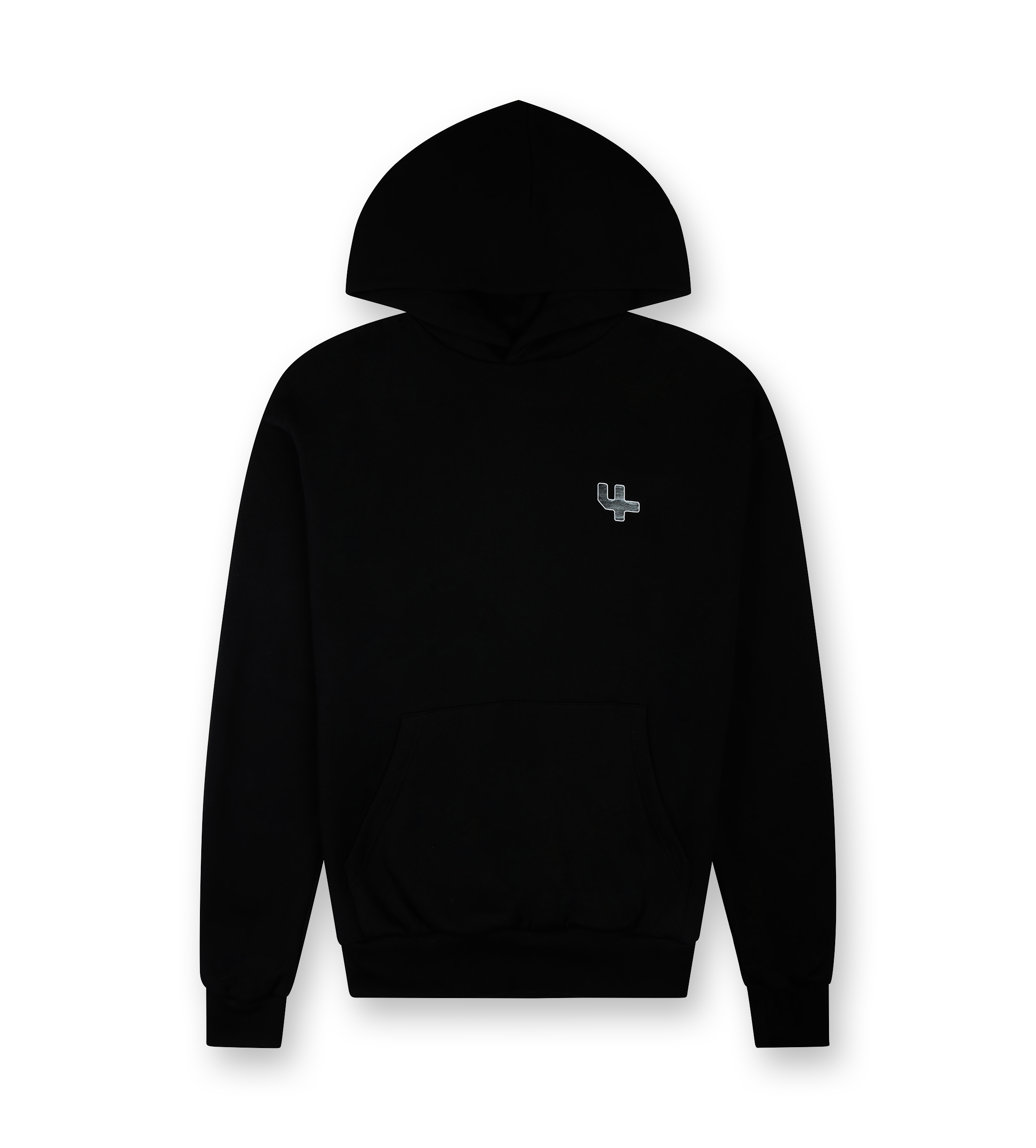 Outline Logo Hoodie Black