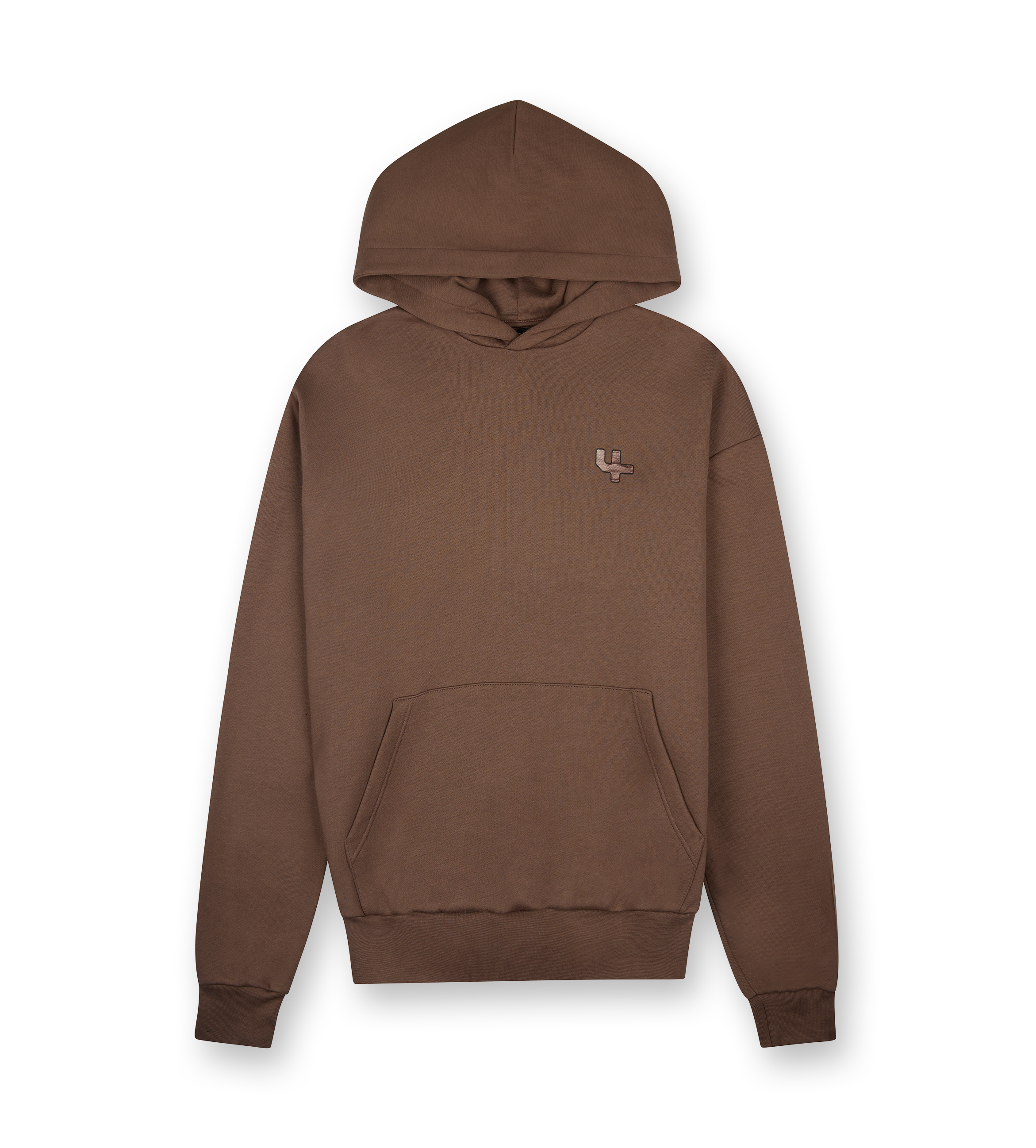 Outline Logo Hoodie Coffee Quartz