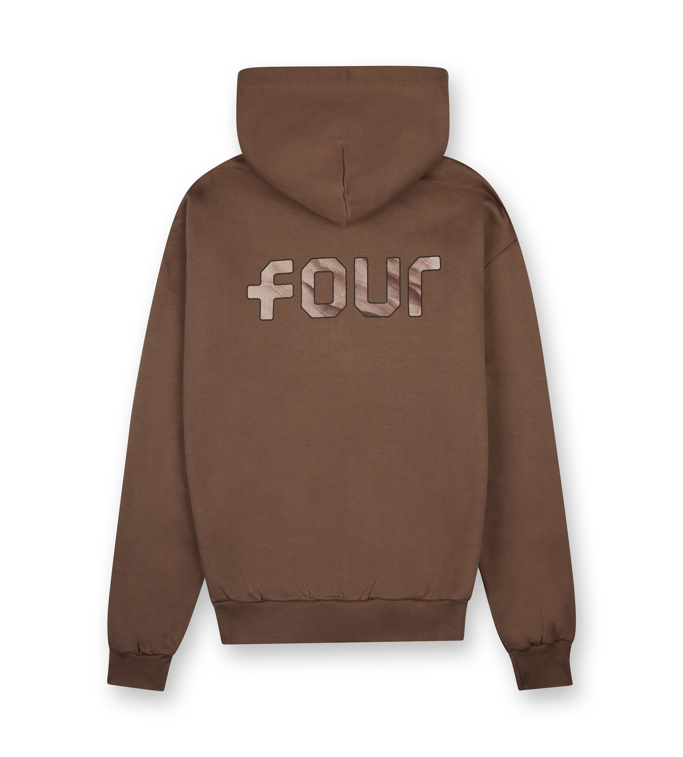 Outline Logo Hoodie Coffee Quartz