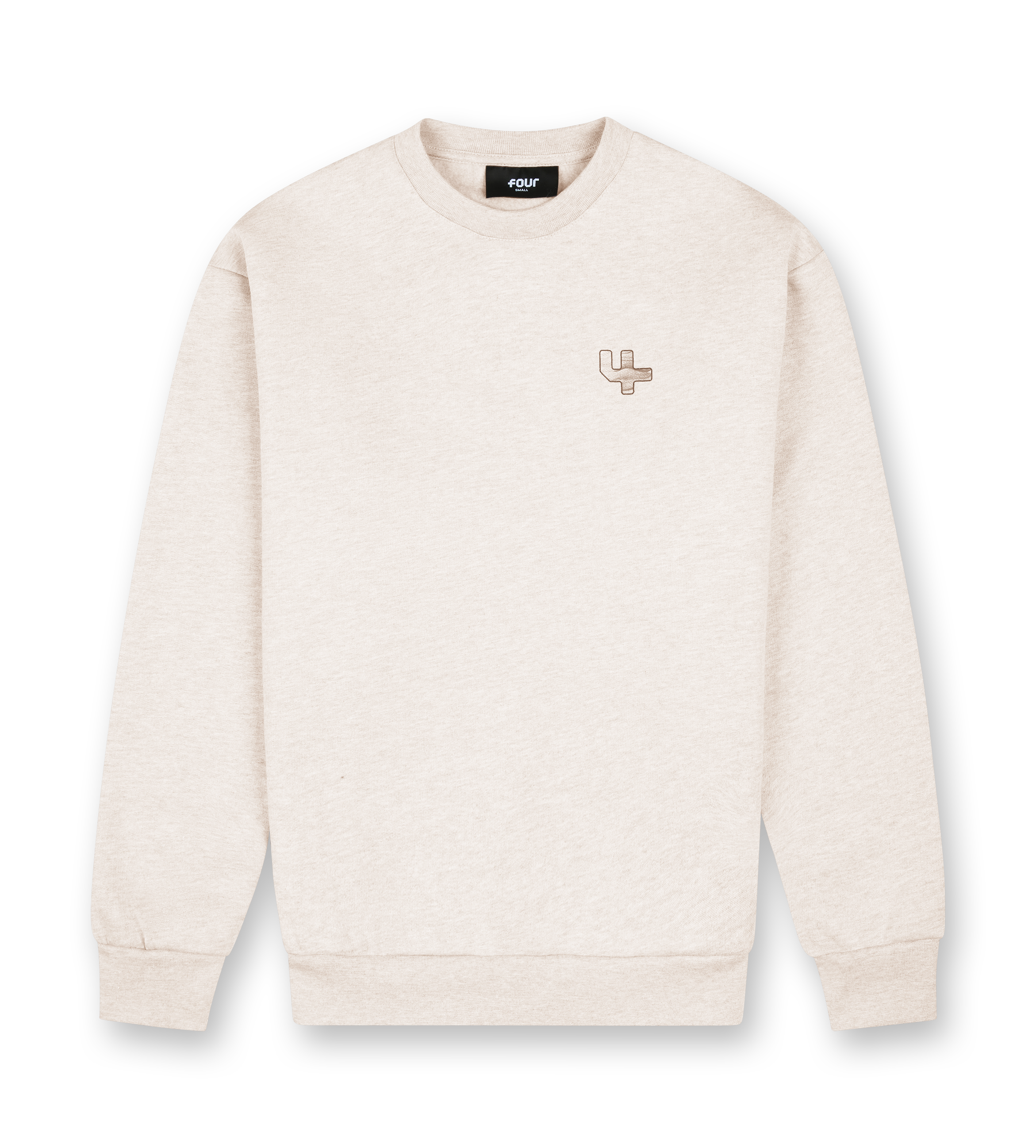 Outline Logo Crewneck Sand Melange