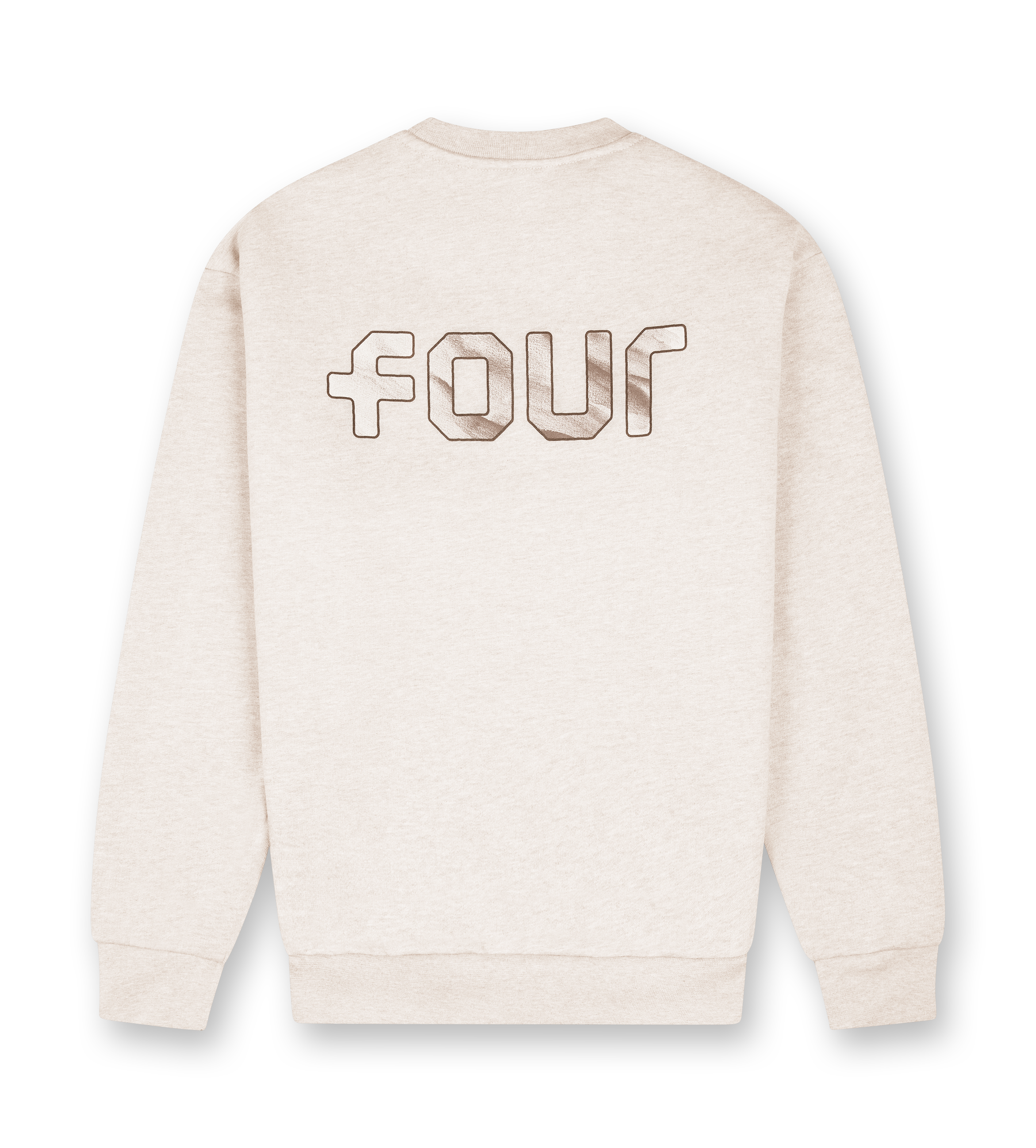 Outline Logo Crewneck Sand Melange