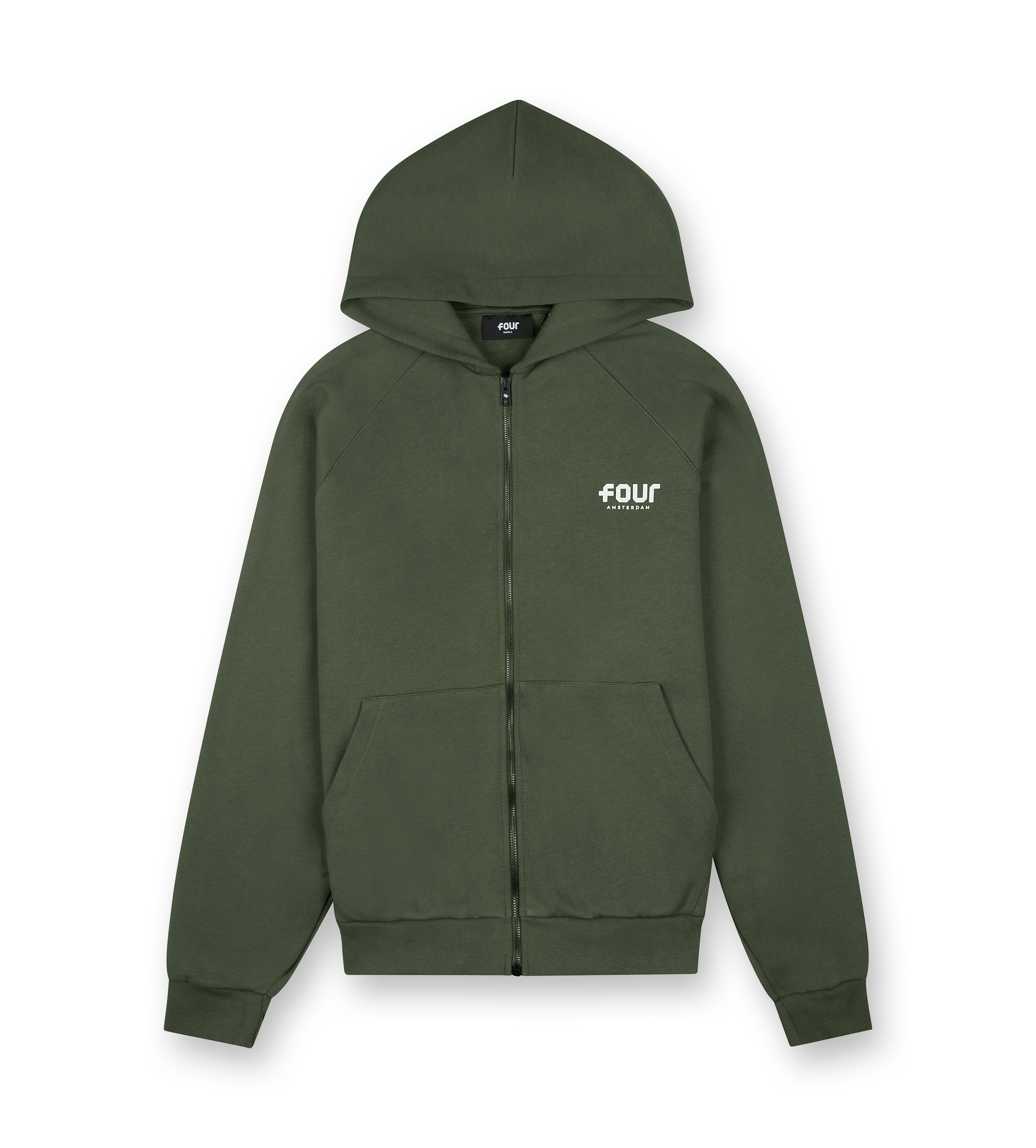 Logo Zip Up Vest Thyme